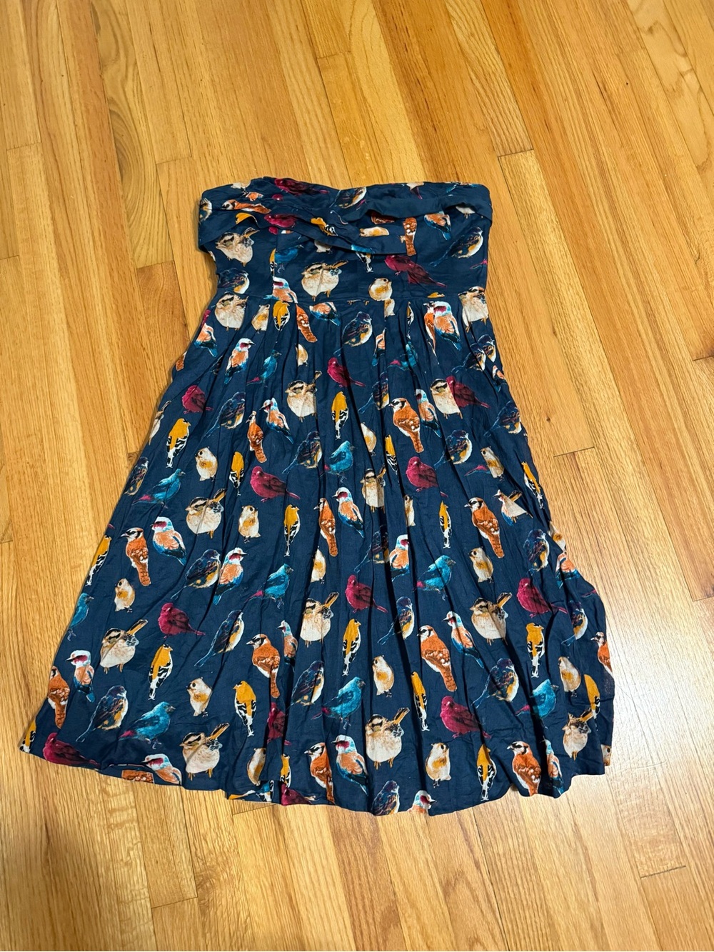 Maeve Anthropologie bird print dress size 10